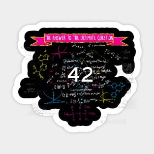 The answer to the ultimate question 42 Sticker